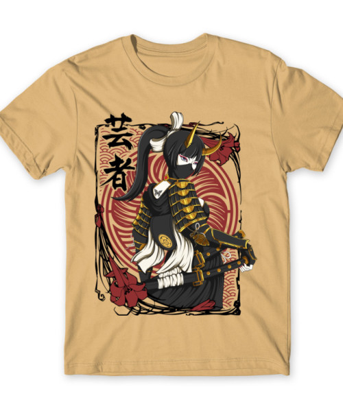 Samurai Geisha Ázsia Férfi Póló - Stílus