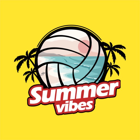 Summer vibes - Volleyball Röplabdás Pólók, Pulóverek, Bögrék - Sport