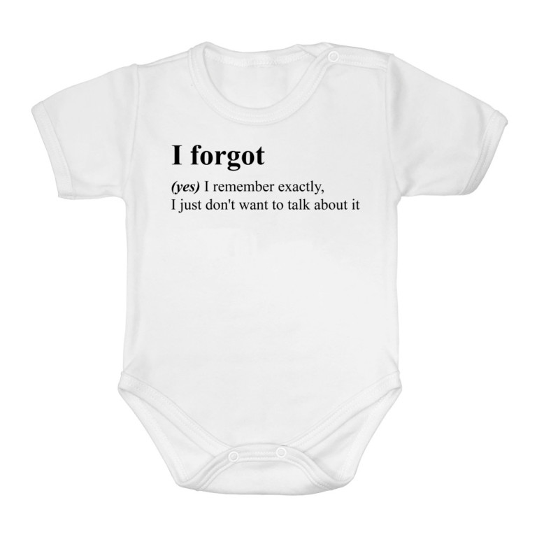 I forgot - definition