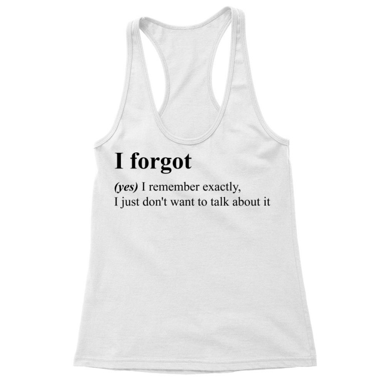 I forgot - definition