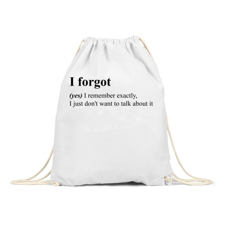 I forgot - definition