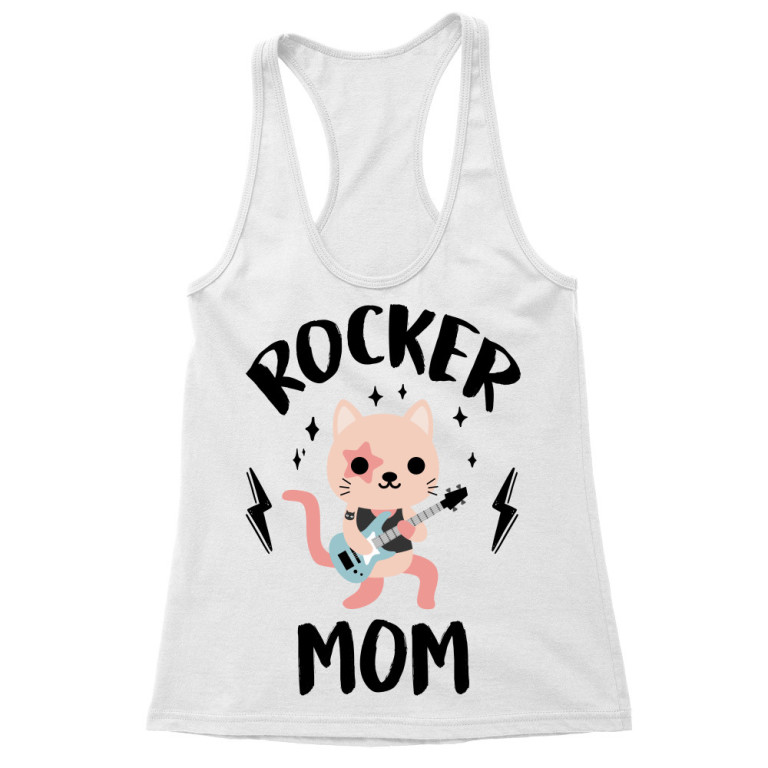 Rocker mom - kitty - Tricou pentru femei