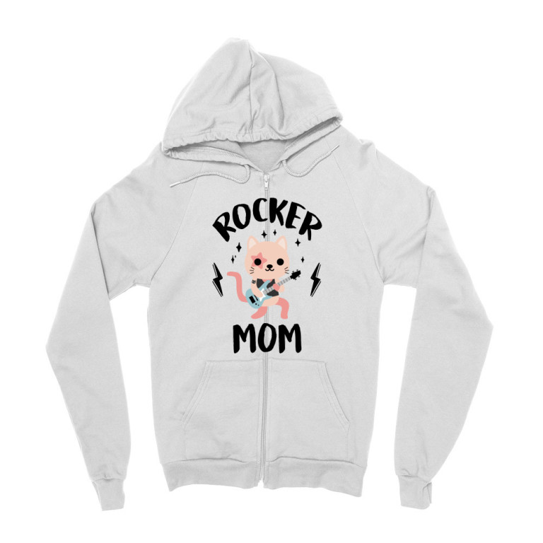 Rocker mom - kitty - Hanorac cu fermoar