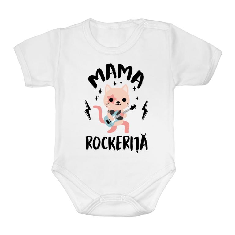 Mama Rockeriță - pisicuță - Body bebeluș