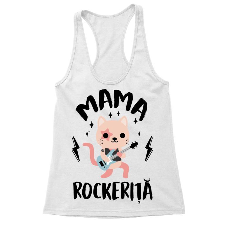 Mama Rockeriță - pisicuță - Tricou pentru femei