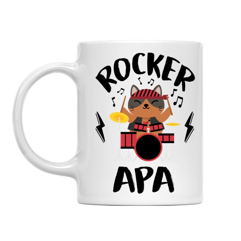 Rocker apa - cicás - Bögre