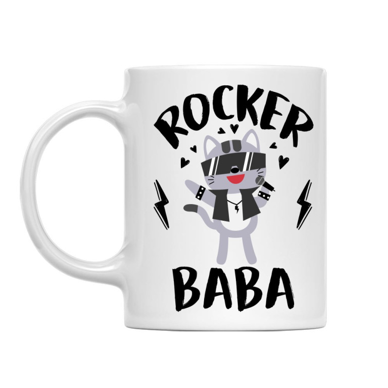 Rocker baba - cicás - Bögre