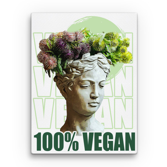 100% vegán Vegán Vászonkép - Vegán