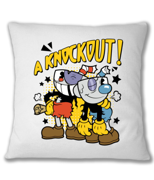 A knockout! Cuphead Párnahuzat - Gaming