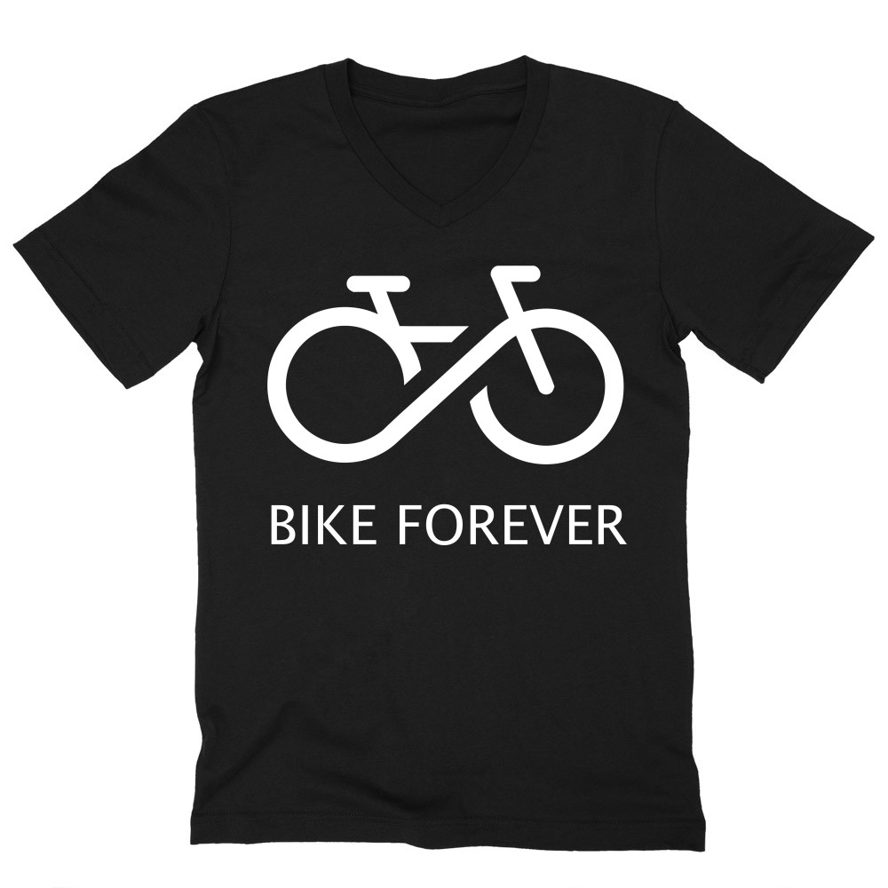 Bike forever Férfi V-nyakú Póló