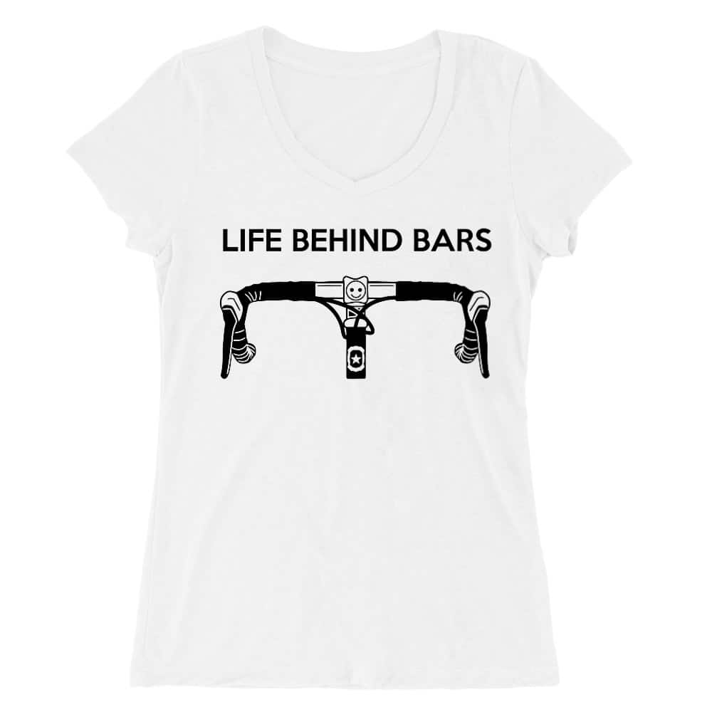 Life behind bars Női V-nyakú Póló