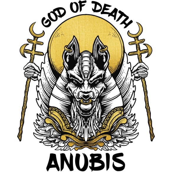 God of Death - Anubis Egyiptom Pólók, Pulóverek, Bögrék - Kultúra