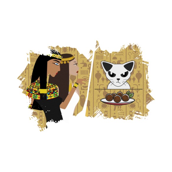 Egypt cat meme Egyiptom Pólók, Pulóverek, Bögrék - Kultúra