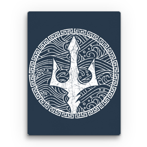 Poseidon symbol Görög mitológia Vászonkép - Kultúra