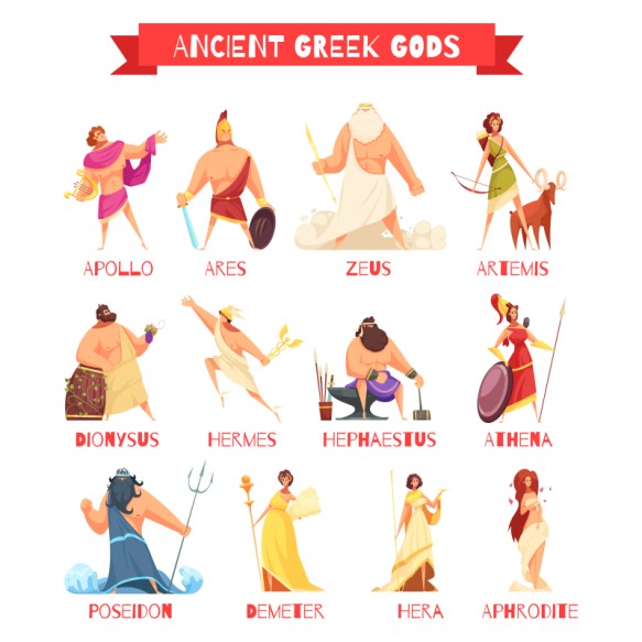 Greek Gods Görög mitológia Pólók, Pulóverek, Bögrék - Kultúra