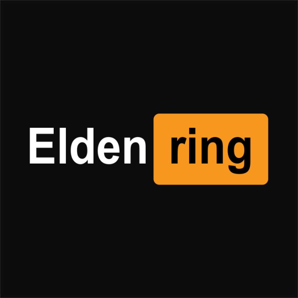 Elden Ring orange logo Soulslike Pólók, Pulóverek, Bögrék - Soulslike