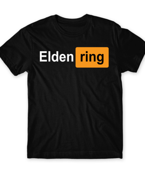 Elden Ring orange logo Soulslike Férfi Póló - Soulslike