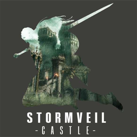Stormveil castle silhouette Soulslike Pólók, Pulóverek, Bögrék - Soulslike