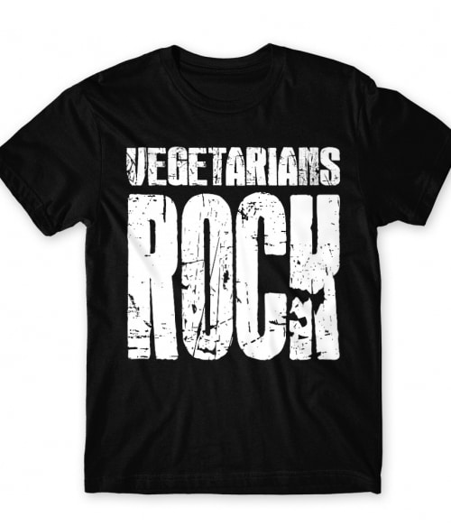 Vegetarian rock Vegetáriánus Férfi Póló - Vegetáriánus