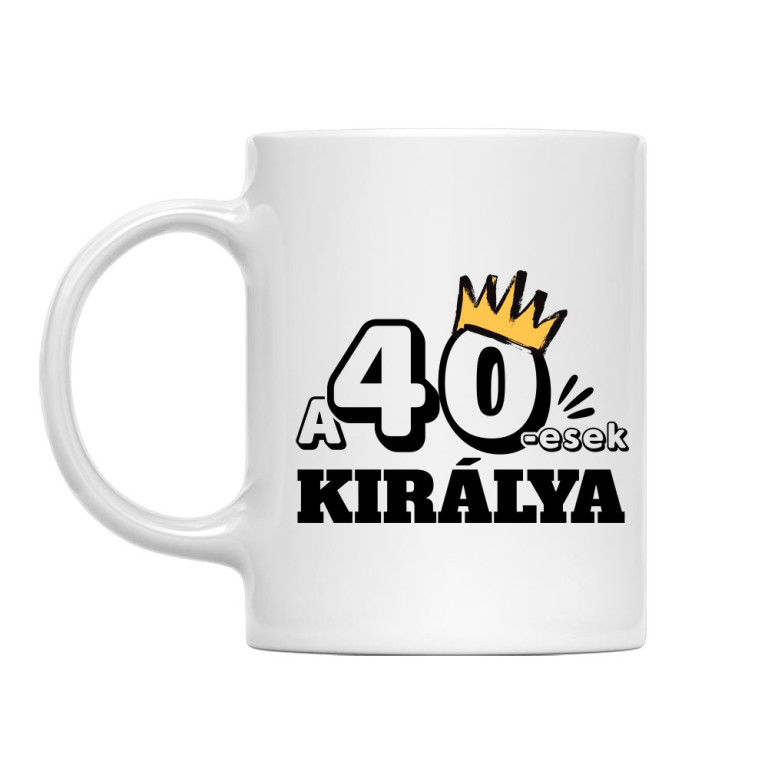 A negyvenesek királya - Bögre