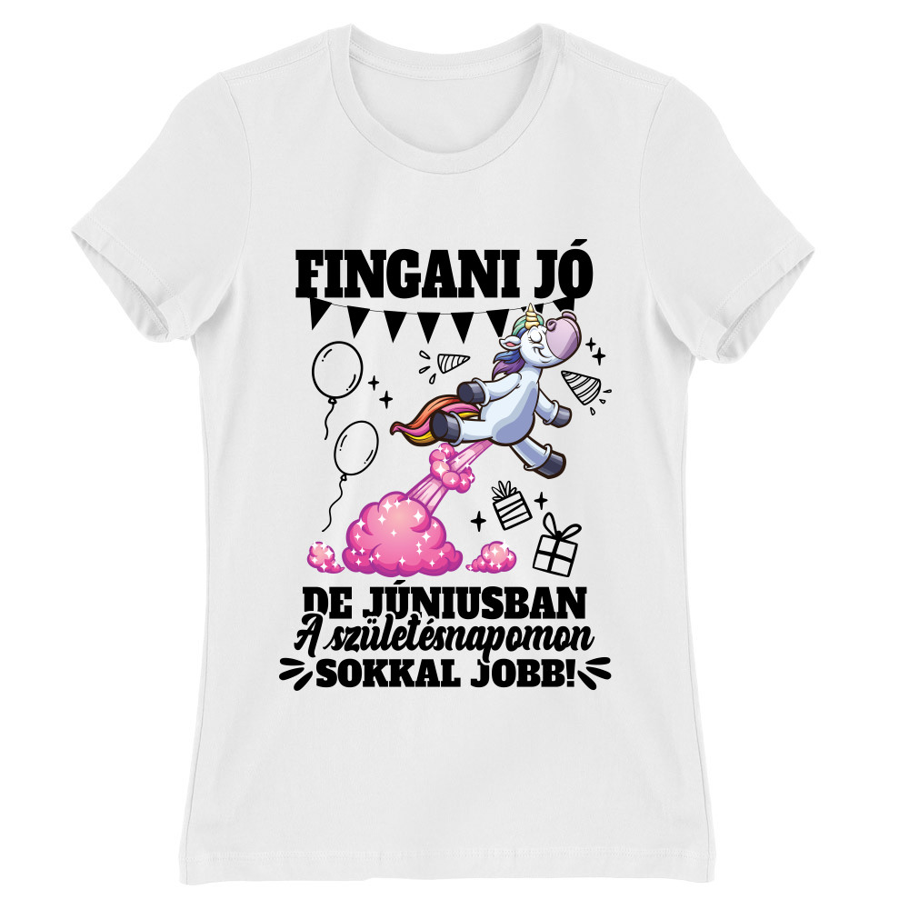 Fingani jó, de - Június Női Póló