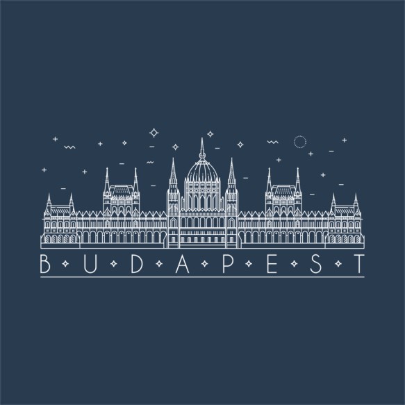 Budapest minimal Budapest Pólók, Pulóverek, Bögrék - Kultúra