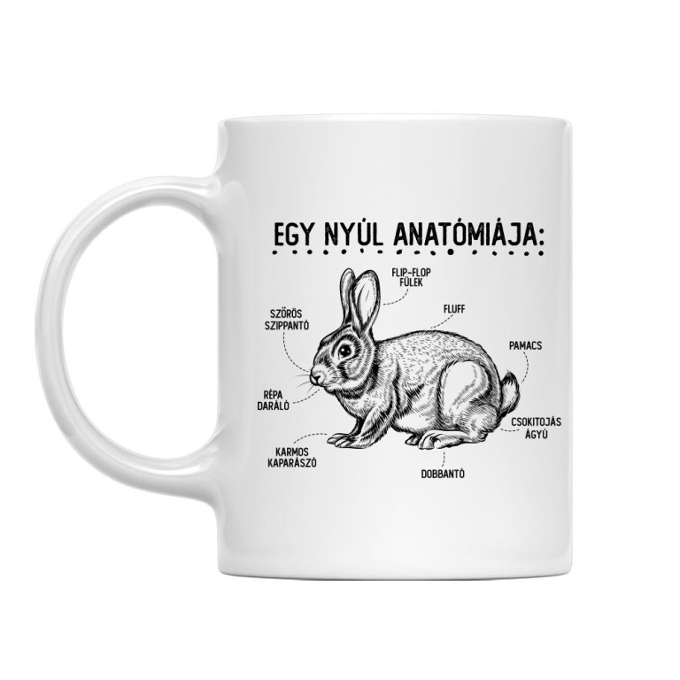 Egy nyúl anatómiája - Bögre