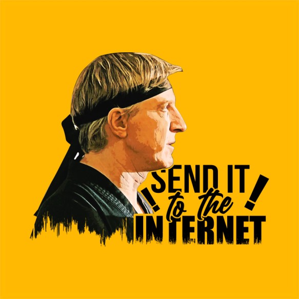 Send it to the internet Cobra Kai Pólók, Pulóverek, Bögrék - Sorozatos