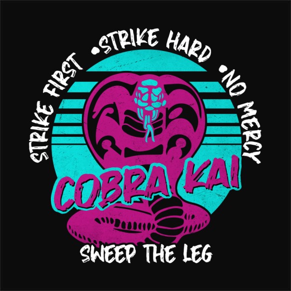 Cobra Kai neon logo Cobra Kai Pólók, Pulóverek, Bögrék - Sorozatos