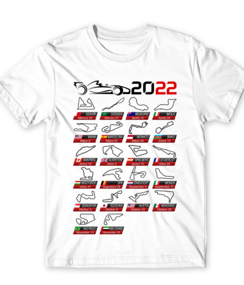 F1 race tracks 2022 Forma 1 Póló - Járművek