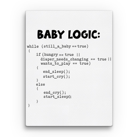 Baby logic Babás Vászonkép - Család
