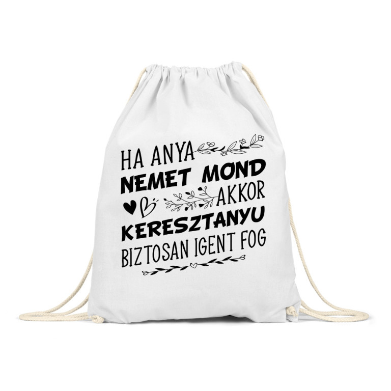 Keresztanyu biztosan igent mond - Tornazsák