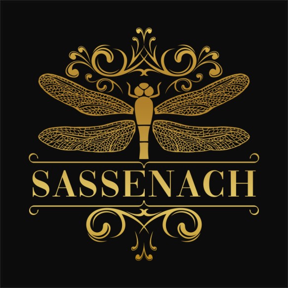 Sassenach logo Bűnügyi Pólók, Pulóverek, Bögrék - Sorozatos