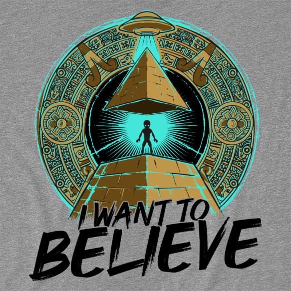I want to believe UFO Pólók, Pulóverek, Bögrék - UFO