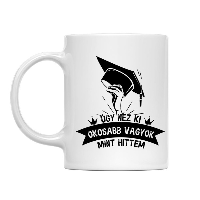 Okosabb vagyok mint hittem - Bögre