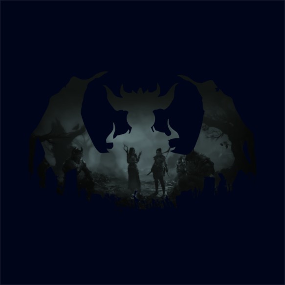 Diablo silhouette Diablo Pólók, Pulóverek, Bögrék - Gaming