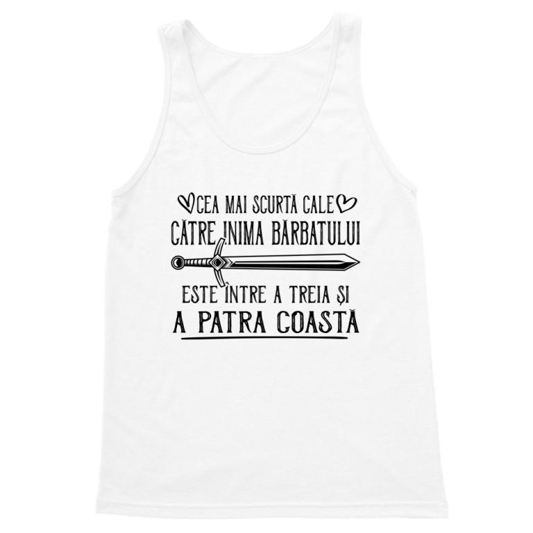 Cea mai scurtă cale către inima bărbatului - Tricou pentru bărbați