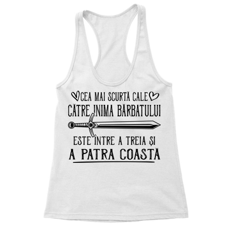 Cea mai scurtă cale către inima bărbatului - Tricou pentru femei