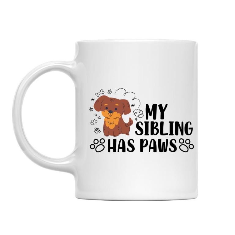 My sibling has paws