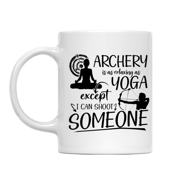 Archery is like yoga - Mug