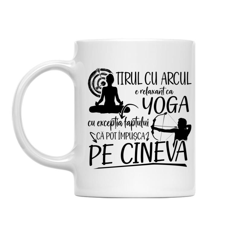 Tirul cu arcul este ca yoga - Cană