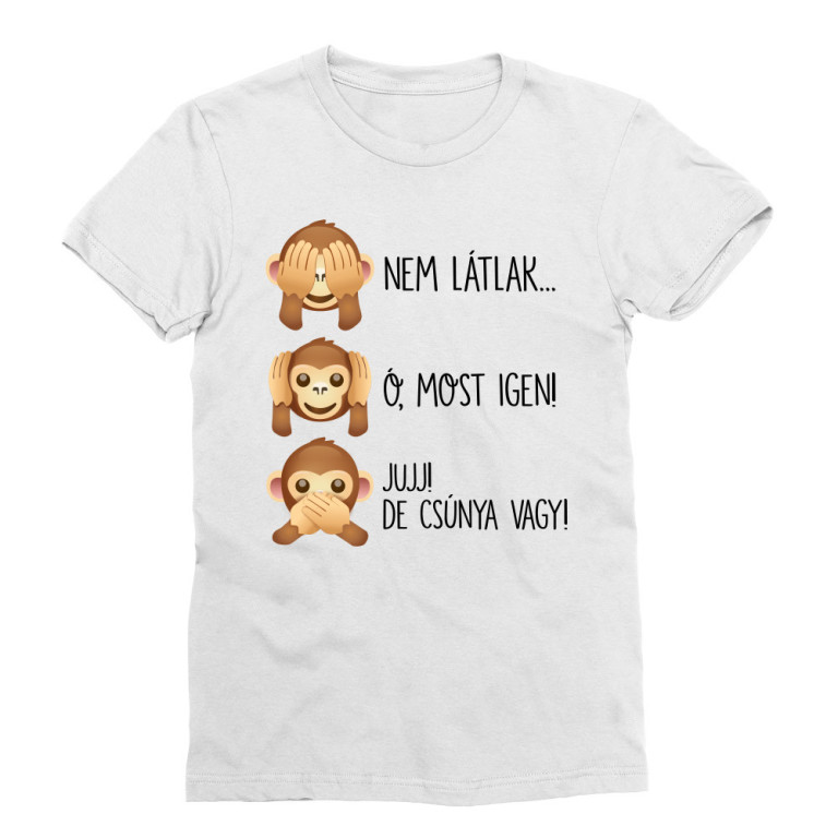 Nem látlak... - Férfi Testhezálló Póló