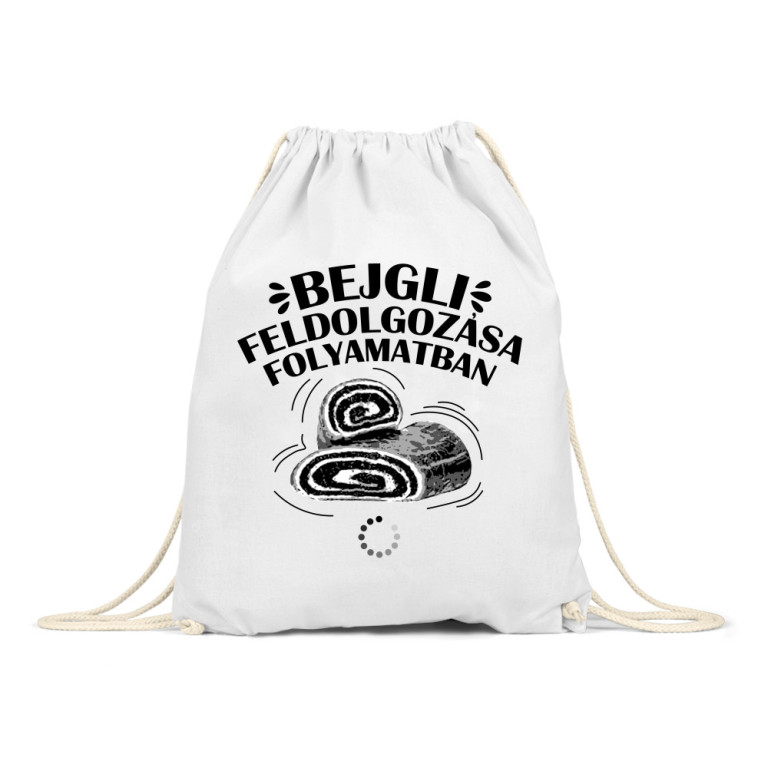 Bejgli feldolgozása folyamatban - Tornazsák