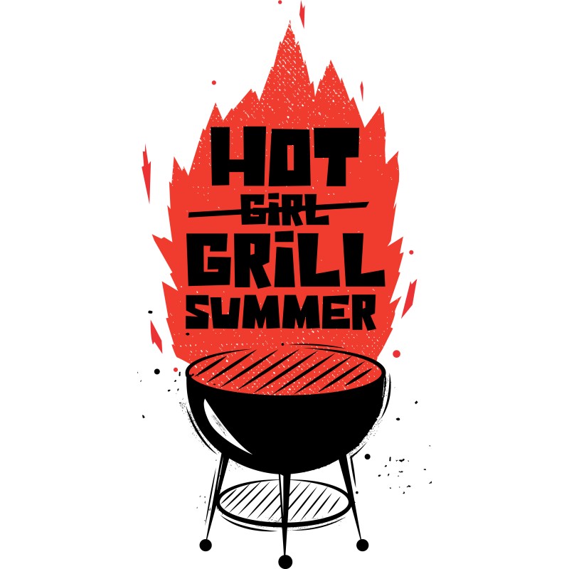 Hot grill summer