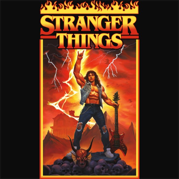 Eddie Munson Poster Stranger Things Pólók, Pulóverek, Bögrék - Stranger Things