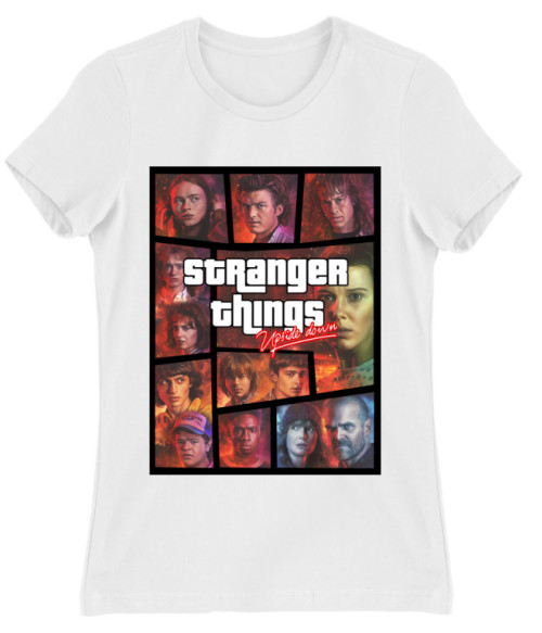 Stranger Things GTA Sorozatos Női Póló - Stranger Things