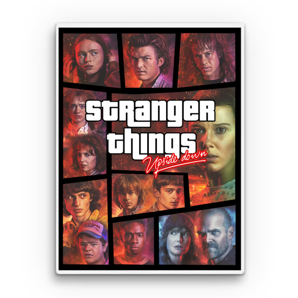 Stranger Things GTA Sorozatos Vászonkép - Stranger Things