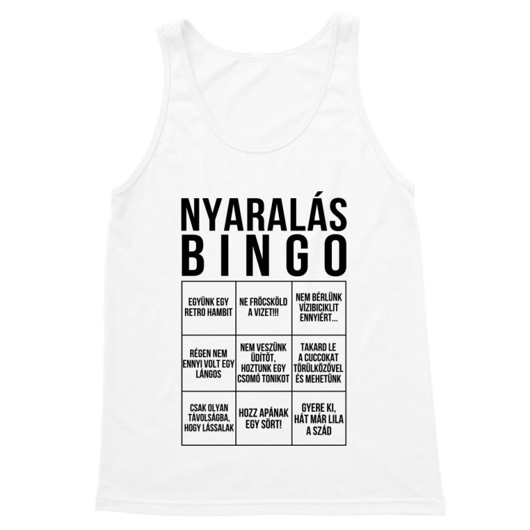 Nyaralás bingó - Férfi Trikó