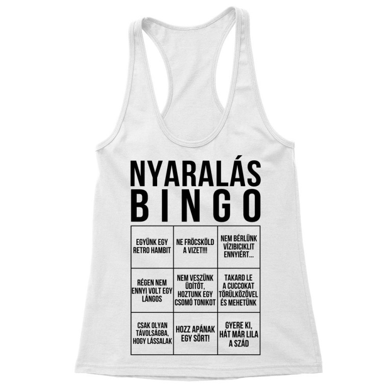 Nyaralás bingó - Női Trikó