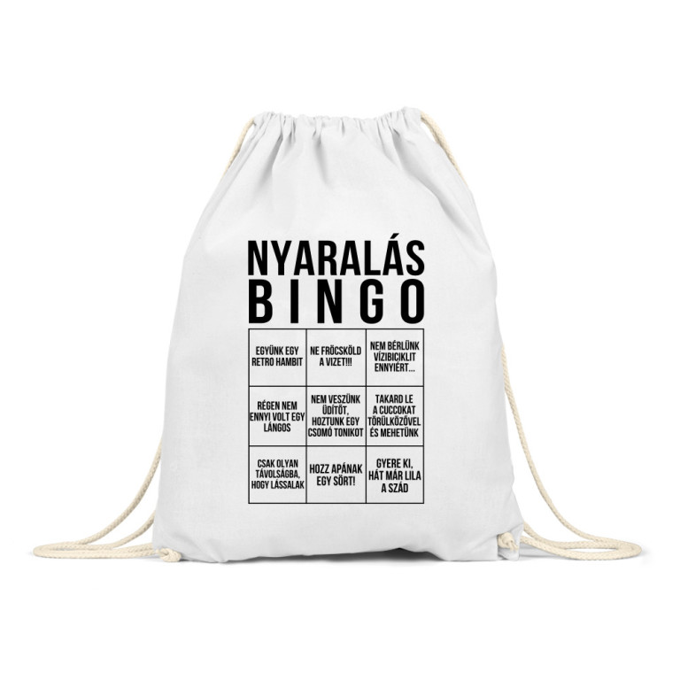 Nyaralás bingó - Tornazsák